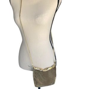 Vintage Whiting and Davis Gold Purse